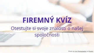 Šablóna kvízu o znalostiach spoločnosti