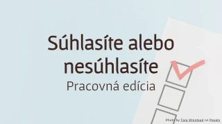 Súhlasíte alebo nesúhlasíte: Šablóna pracovného prieskumu