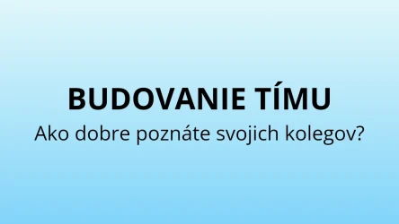 Kvíz na budovanie tímu v spoločnosti