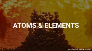 Atoms & Elements Quiz