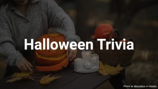 Halloween Trivia Quiz