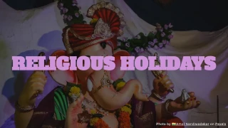 Religious Holidays Quiz