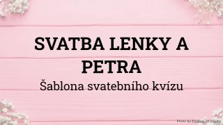 Šablona svatebního kvízu