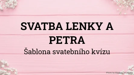 Šablona svatebního kvízu