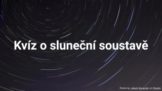 Kvíz o sluneční soustavě