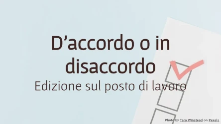 D'accordo o in disaccordo: Modello di sondaggio sul posto di lavoro