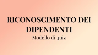 Modello di quiz sul riconoscimento dei dipendenti