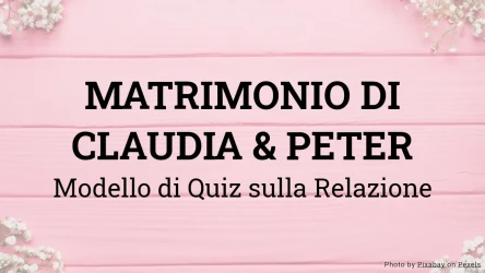 Modello di Quiz di Matrimonio