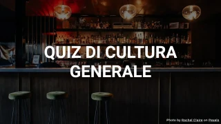 Quiz di Cultura Generale IV - Sfida Media