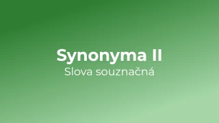 Kvíz: Synonyma (2)