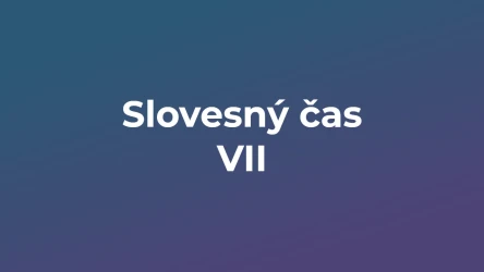 Kvíz: Slovesný čas (7)