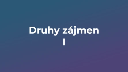 Kvíz: Druhy zájmen (1)