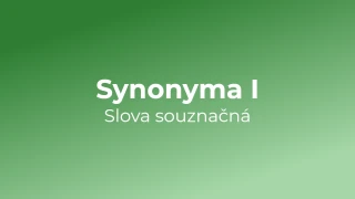 Kvíz: Synonyma (1)