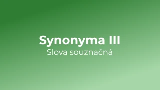 Kvíz: Synonyma (3)
