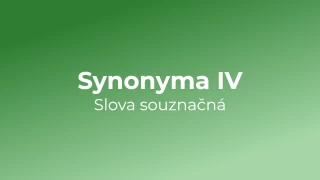 Kvíz: Synonyma (4)