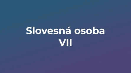 Kvíz: Slovesná osoba (7)