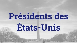 Quiz sur les présidents des États-Unis