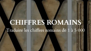 Quiz de traduction des chiffres romains
