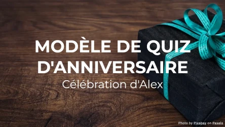Modèle de Quiz d'Anniversaire