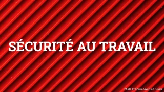 Quiz sur la sécurité au travail
