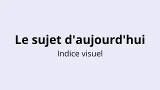 Modèle de quiz du sujet d'aujourd'hui - Indice visuel