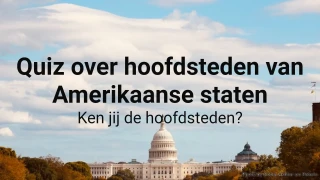 Quiz over hoofdsteden van Amerikaanse staten