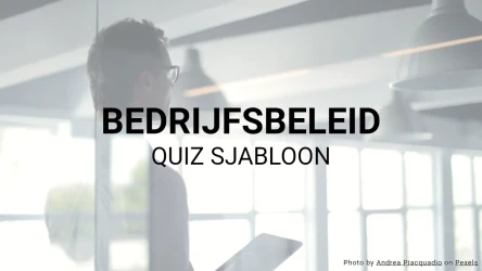Bedrijfsbeleid Quiz Sjabloon