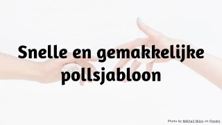 Snelle en gemakkelijke pollsjabloon
