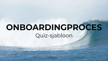 Onboarding-quizsjabloon
