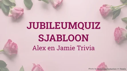 Jubileumquiz sjabloon