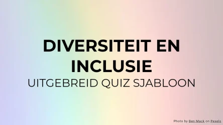 Diversiteit en Inclusie Quiz Sjabloon