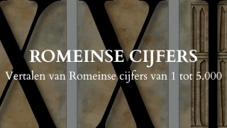 Vertalen van Romeinse Cijfers Quiz