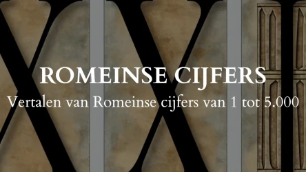 Vertalen van Romeinse Cijfers Quiz