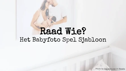 Raad Wie? Het Babyfoto Spel Sjabloon