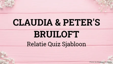 Bruiloft Quiz Sjabloon