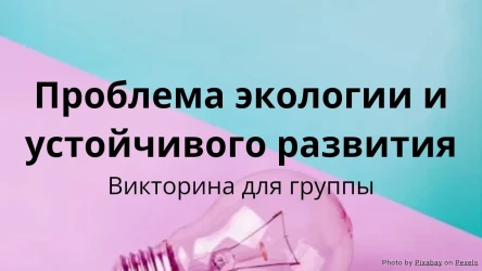Копия Проблема экологии и устойчивого развития