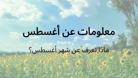 اختبار معلومات شهر أغسطس - ماذا تعرف عن أغسطس؟