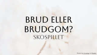 Brud eller Brudgom Bryllupsquiz - Sko-spillet