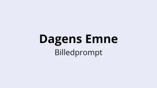 Dagens emne quiz skabelon - billedprompt