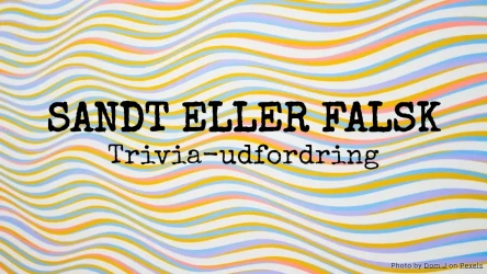 Sandt eller falsk quiz: Trivia-udfordring