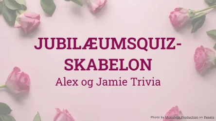 Skabelon til jubilæumsquiz