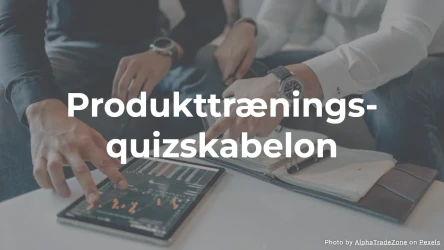 Produkttrænings-quizskabelon: Opbygning af produktviden