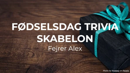 Fødselsdag trivia skabelon