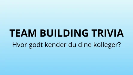 Firma team building quiz skabelon