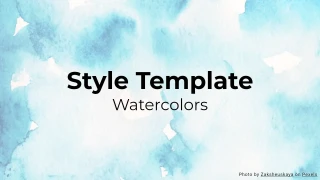 Style Template Watercolors