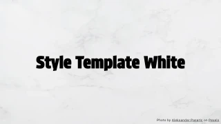 Style Template White