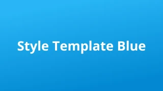 Style Template Blue