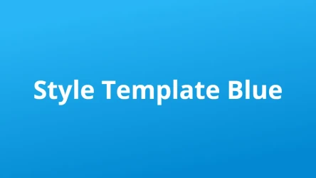 Style Template Blue