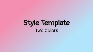 Style Template Pink Blue Gradient
