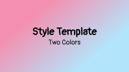 Style Template Pink Blue Gradient